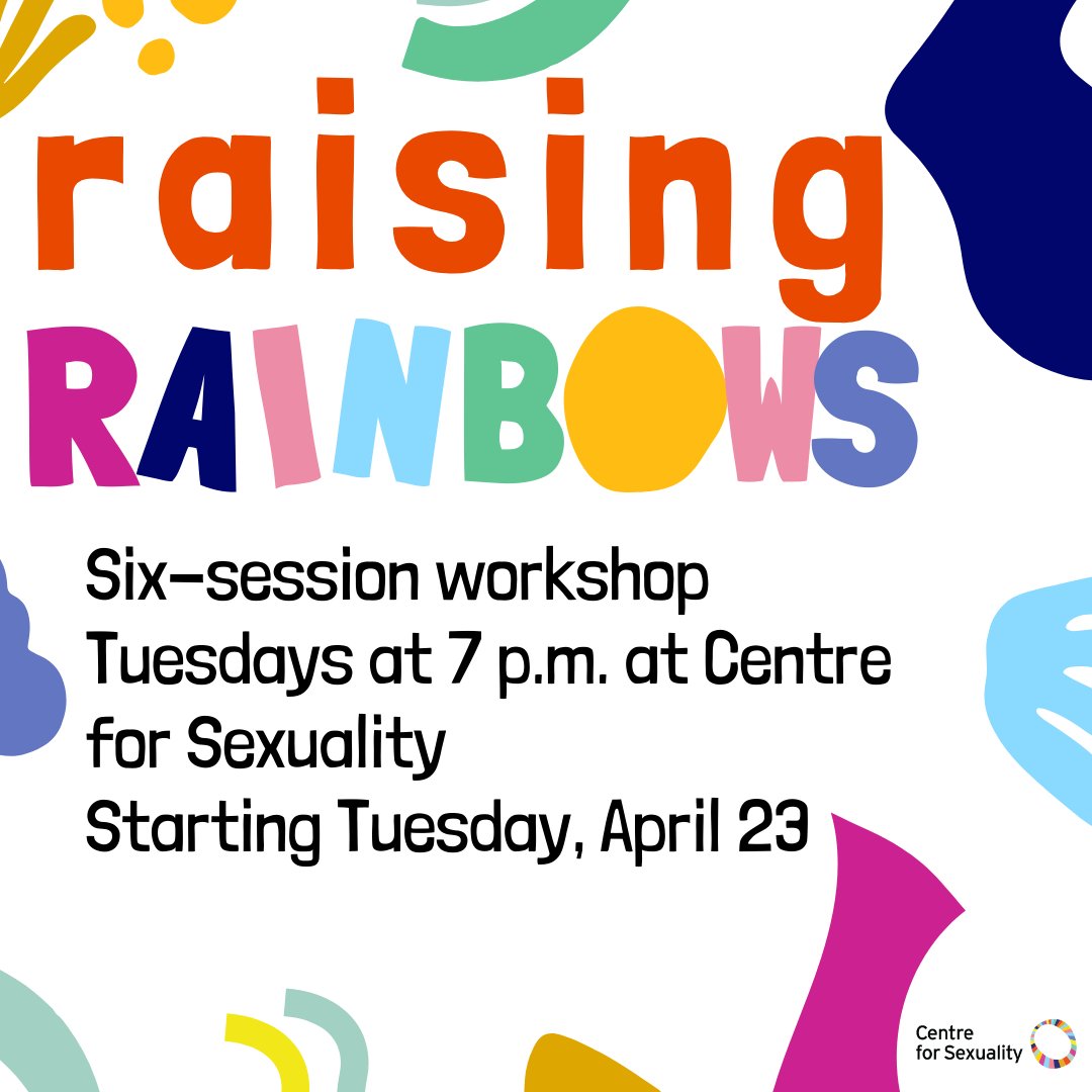 #YYC Parents of 2SLGBTQ+ children and youth: There is still time to register for Raising Rainbows, a discussion, education and support group for parents of gender and sexually diverse kids. More info at centreforsexuality.ca/programs-servi…