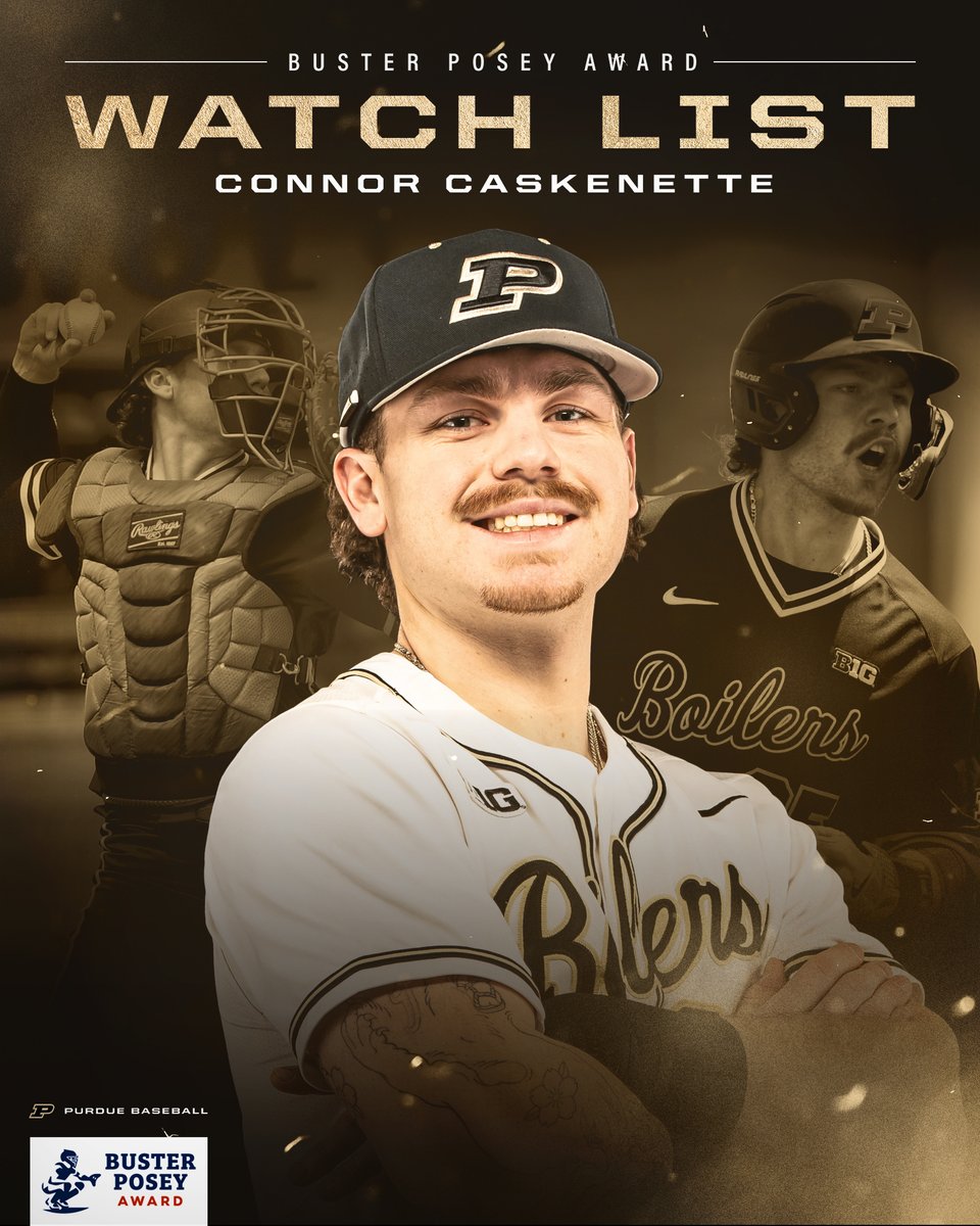 Cask is the backbone of everything we do ❤️🚂 He powers the lineup as our cleanup hitter & has started 31 of our first 37 games behind the plate (including all 12 in @B1Gbaseball). #BusterPoseyAward x @Caskenette_ x #BoilerUp
