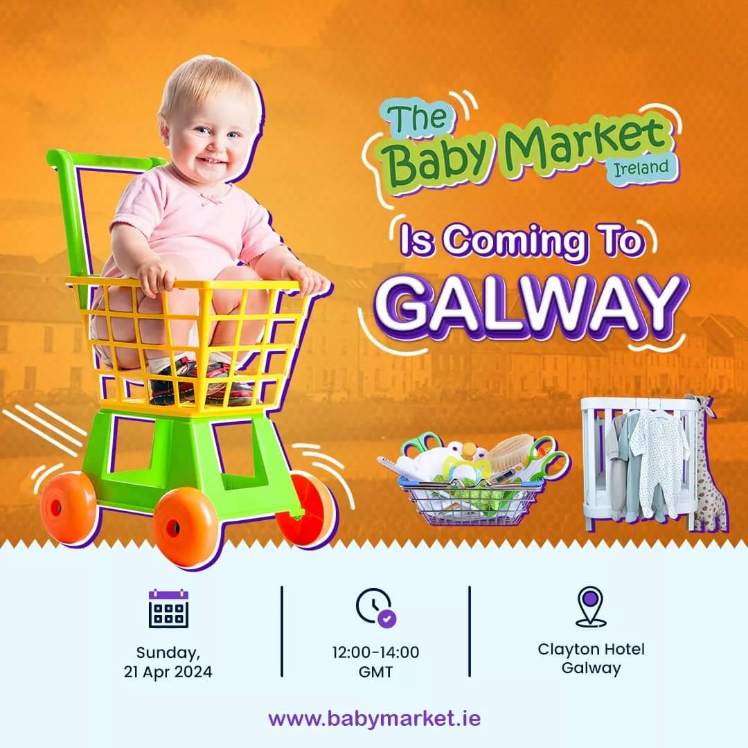 GalwayGaillimh's tweet photo. This weekend Baby Market Ireland is returning to Galway๐ฅฐ
๐https://t.co/kBgxw2JU0f
๐Clayton Hotel Galway
๐ 21st April 2024
๐12pm ~ 2pm
#babymarket #babyitems #toddler
#babyshopping #babyshop #babymarketgalway #infant #mammy #toddlerlife #bargainhunter #circulareconomy https://t.co/p9ocIKoKth