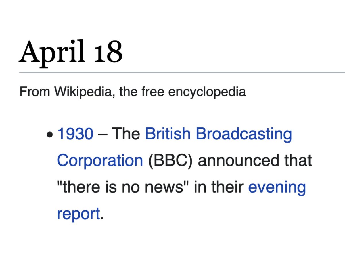 depthsofwiki's tweet photo. 94 years ago today, the BBC ran out of news and aired piano music instead https://t.co/4B3KqlZNUm