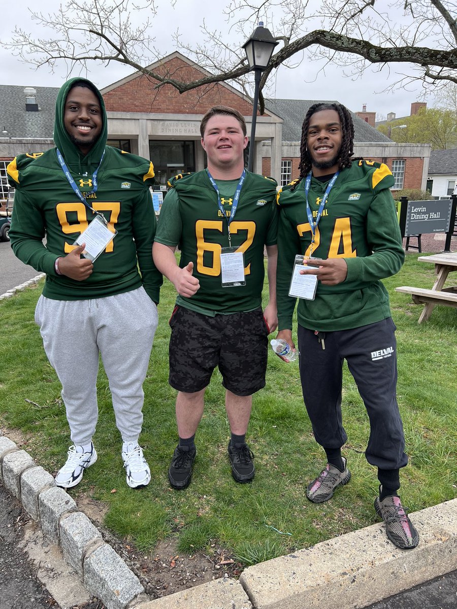 DVUfootball's tweet photo. Our guys spent the day taking part in @nmdp_org event on campus. 
#DelValFootball #SaveALife https://t.co/IluVD4HWMB