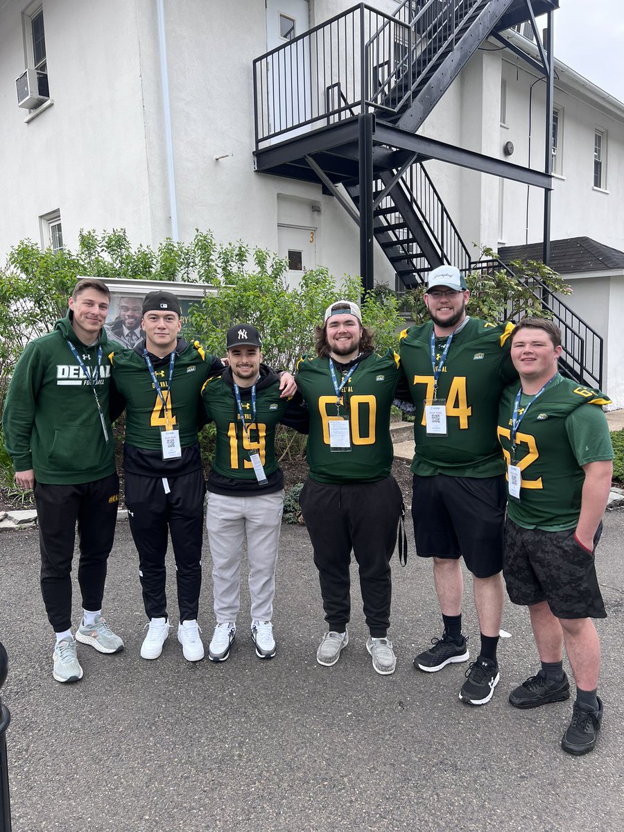 DVUfootball's tweet photo. Our guys spent the day taking part in @nmdp_org event on campus. 
#DelValFootball #SaveALife https://t.co/IluVD4HWMB