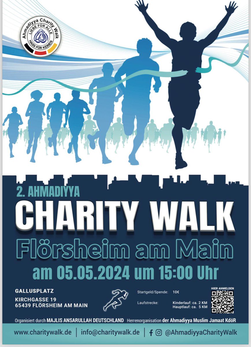 AtaMoschee's tweet photo. Seien auch Sie dabei, beim #CharityWalk #Flörsheim am 05.05.2024 auf dem Gallusplatz, Kirchgasse 19, 65439 Flörsheim am Main! https://t.co/FztZt1zKxG