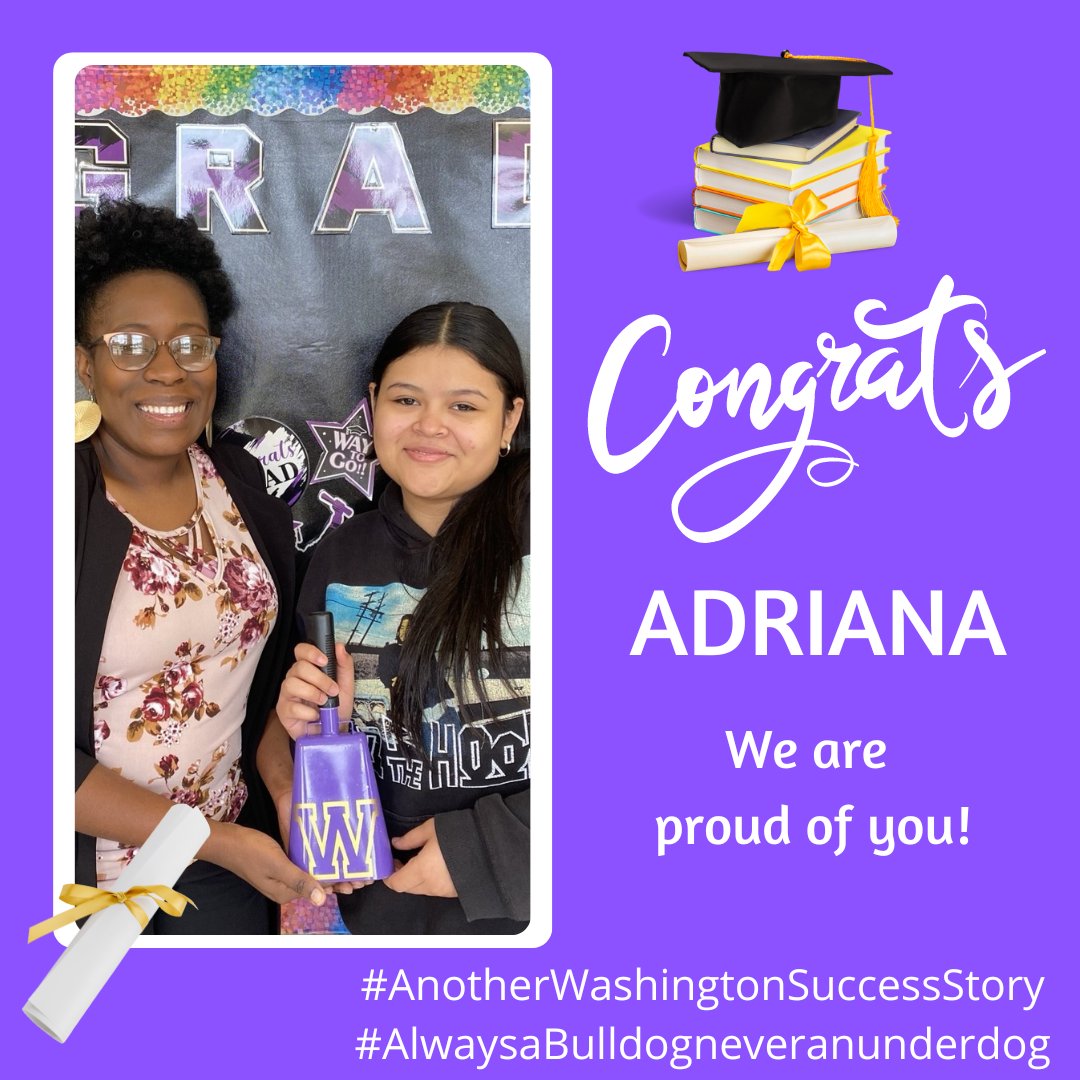 Congratulations Adriana! We are so proud of you 🎓💛💜
#alwaysabulldogneveranunderdog