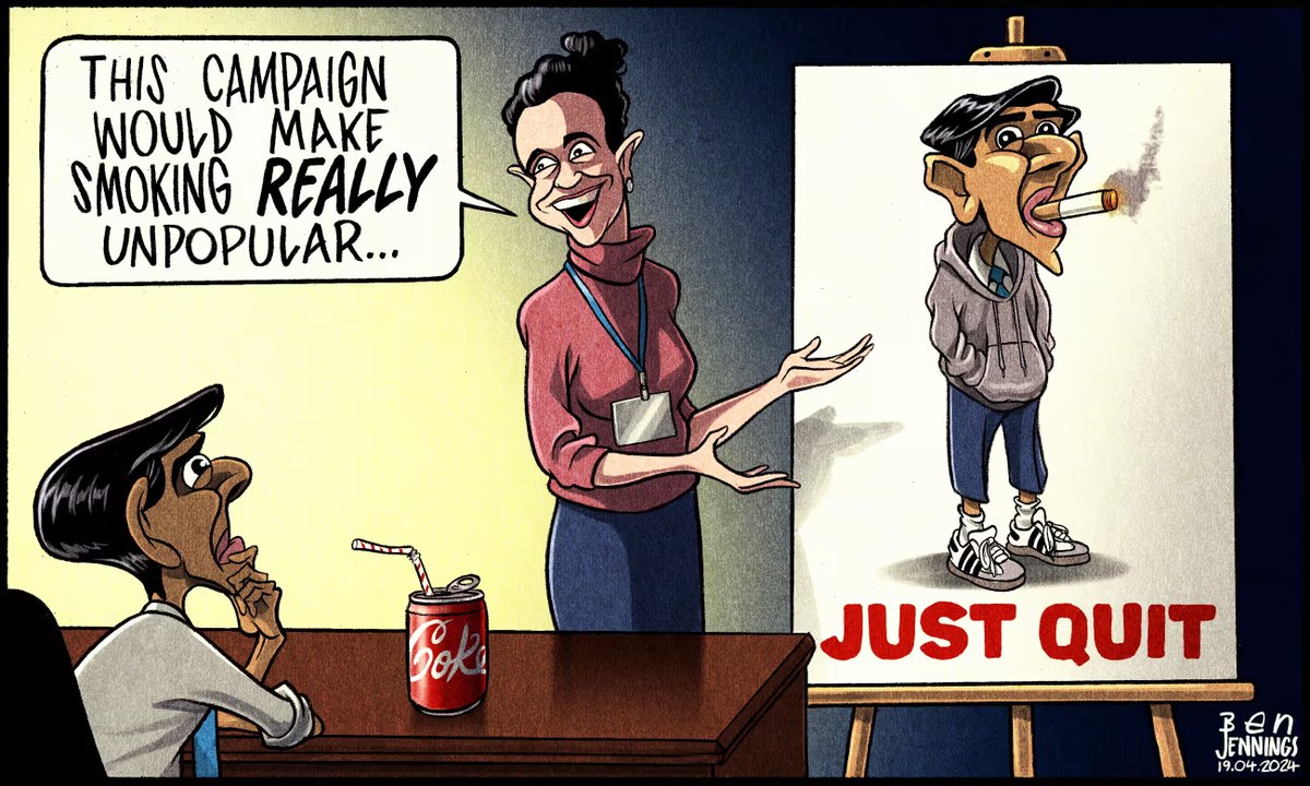 Just brilliant from Ben Jennings 🤣🤣 #ToriesOut651 #SunakOut541 #GeneralElectionNow #Sunackered #WeaklingSunak #ToriesDestroyingOurCountry