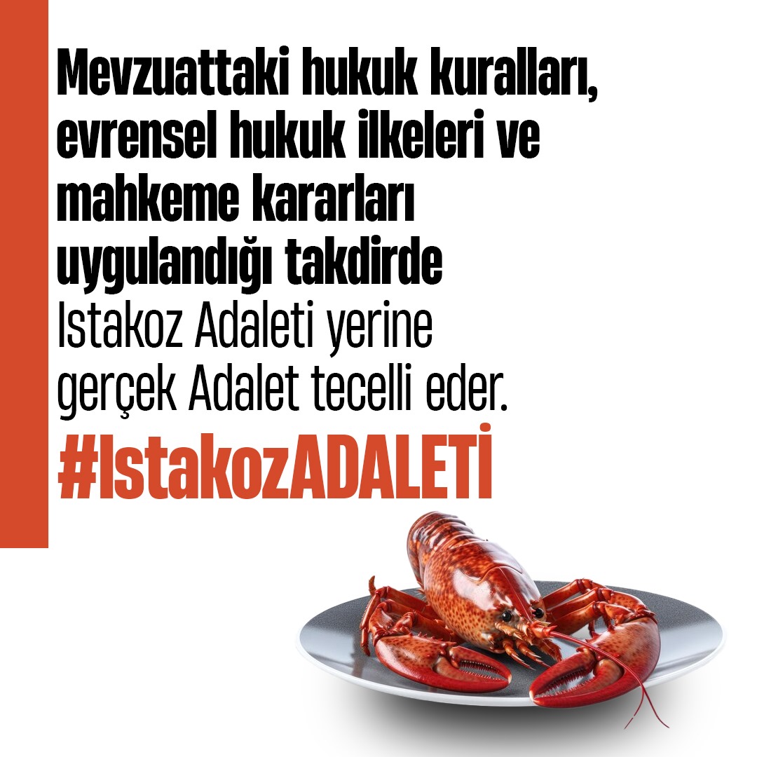 #IstakozADALETİ diyerek biz KHKlılara 8 yıldır uygulanmayan 'Adaleti' arıyoruz. Uğradığımız haksızlık Uluslararası mahkemelerce tescil edilmesine rağmen ülkemizde erişemediğimiz Adalet için yetkililere sesleniyoruz: Artık hukuka engel olmayın, mahkeme kararlarını uygulayın.…