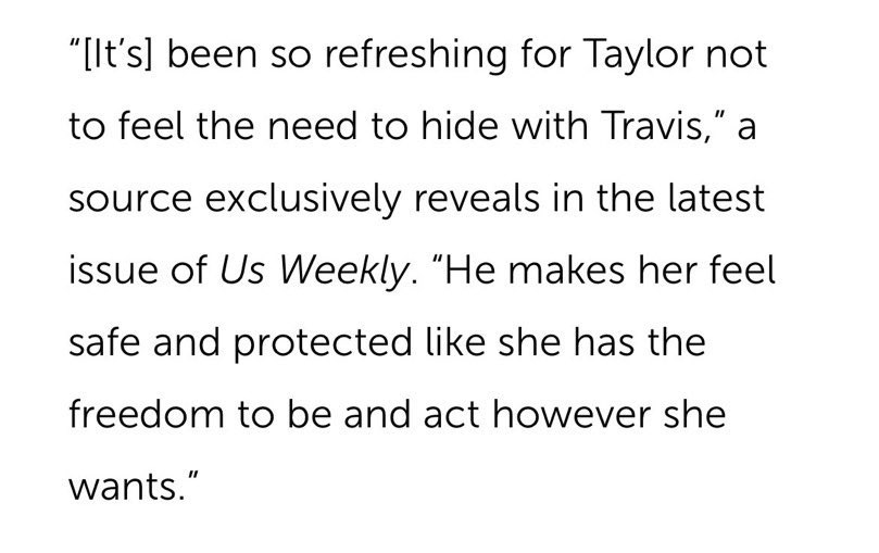 in her world full of chaos, travis has literally become her safe place. 🥺🤍