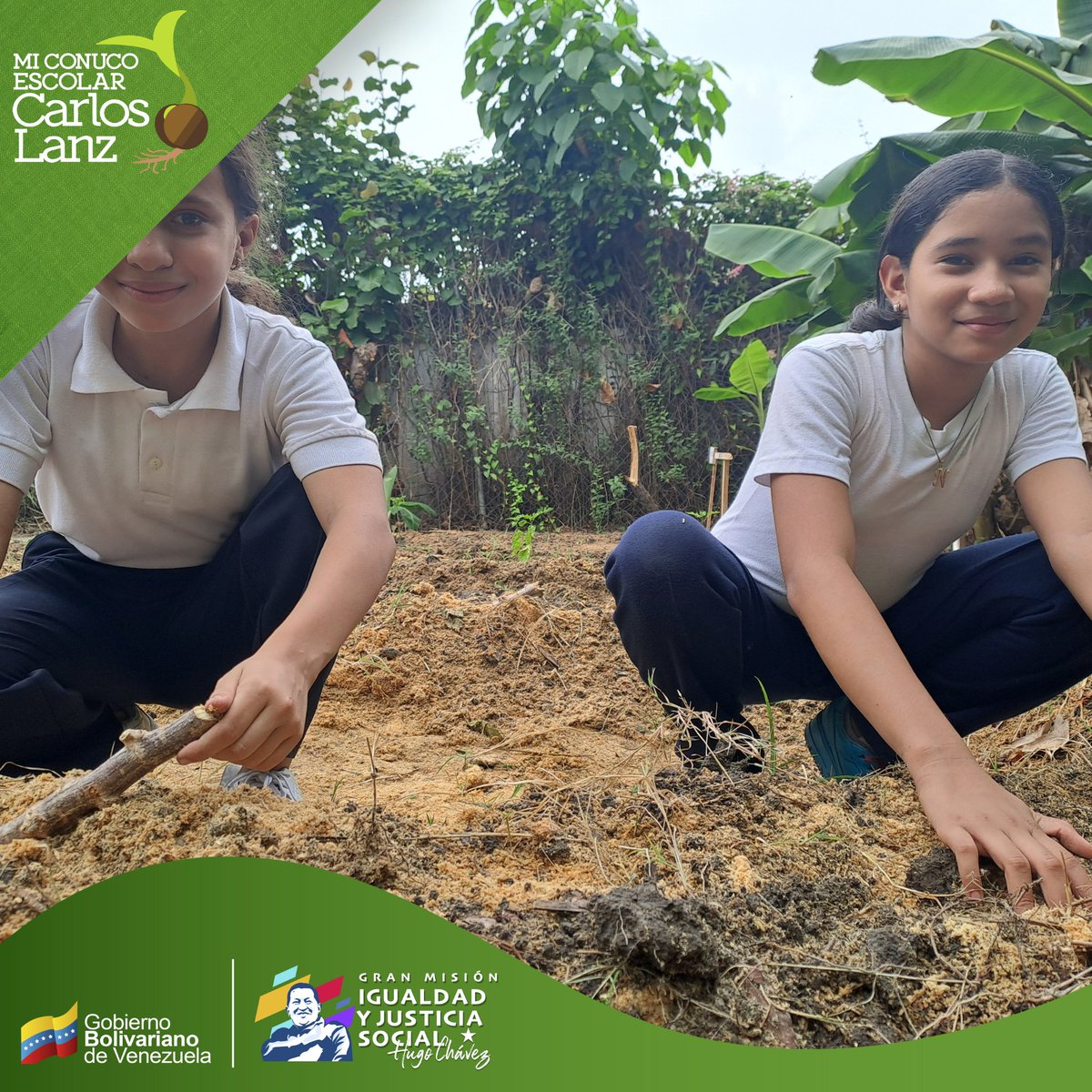 #EnFotos 📷 
Con Amor y Alegría se desarrolló el Lanzamiento del Plan Nacional Mi Conuco Carlos Lanz en la UENB Felipe Guevara Rojas. 

¡El Ensemillamiento Esta Maduro! 

#BloqueoCero 
<a href="/NicolasMaduro/">Nicolás Maduro</a> 
<a href="/_LaAvanzadora/">Yelitze Santaella</a> 
@MPPEDUCACION 
<a href="/Soykarinacarpio/">Karina Carpio</a> 
<a href="/LeiraSuarezPsuv/">LeyraSuarezPsuv</a>