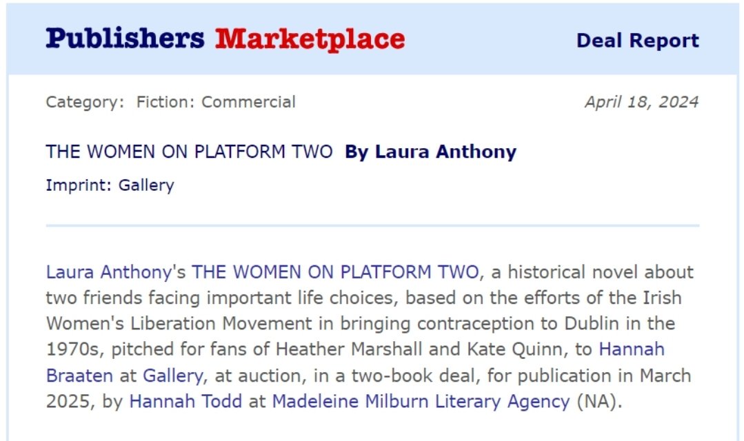 8 years ago, I lost my Dad, Anthony, and my niece, Laura, just 7 weeks apart. I was broken and couldn't write for the longest time. It is an honour to borrow their names. I know they'd be as wildly excited about this book as I am 🎉🎉