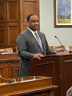Congressman Jackson speaks on business and trade before the 9th Annual AGOA (African Growth and Opportunity Act) CSO (Civil Society) Network Spring Conference: 'This is the first time the United States trade with Africa does not involve human cargo.'
