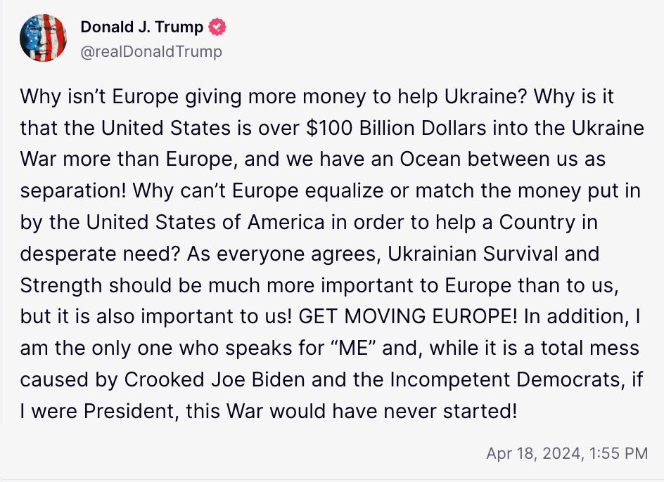 🔥 TRUMP OPPOSES SCHUMER/JOHNSON FOREIGN AID BILL 🔥