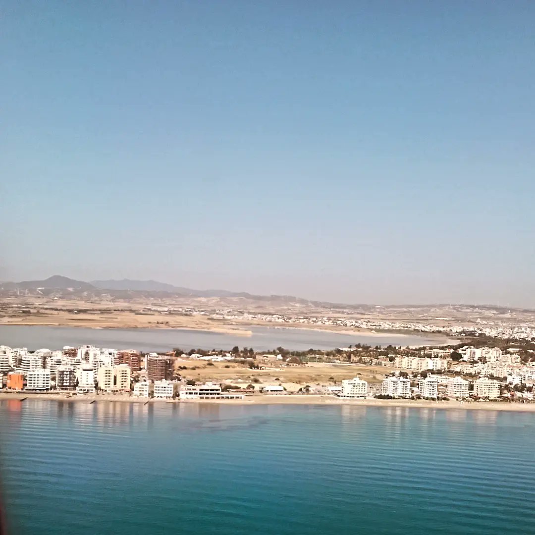 Amazing view of Larnaca from the plane @LarnakaRegion  #saltlake #Larnaca #Cyprus