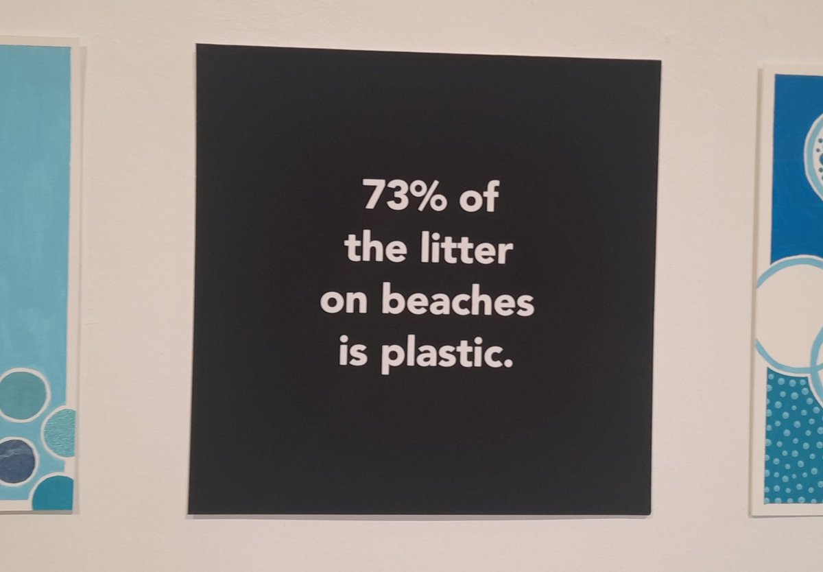 Hardhitting #plastic facts in an art installation part of @QUBelfast Reach '24 arts & sustainability festival. @greenatqueens