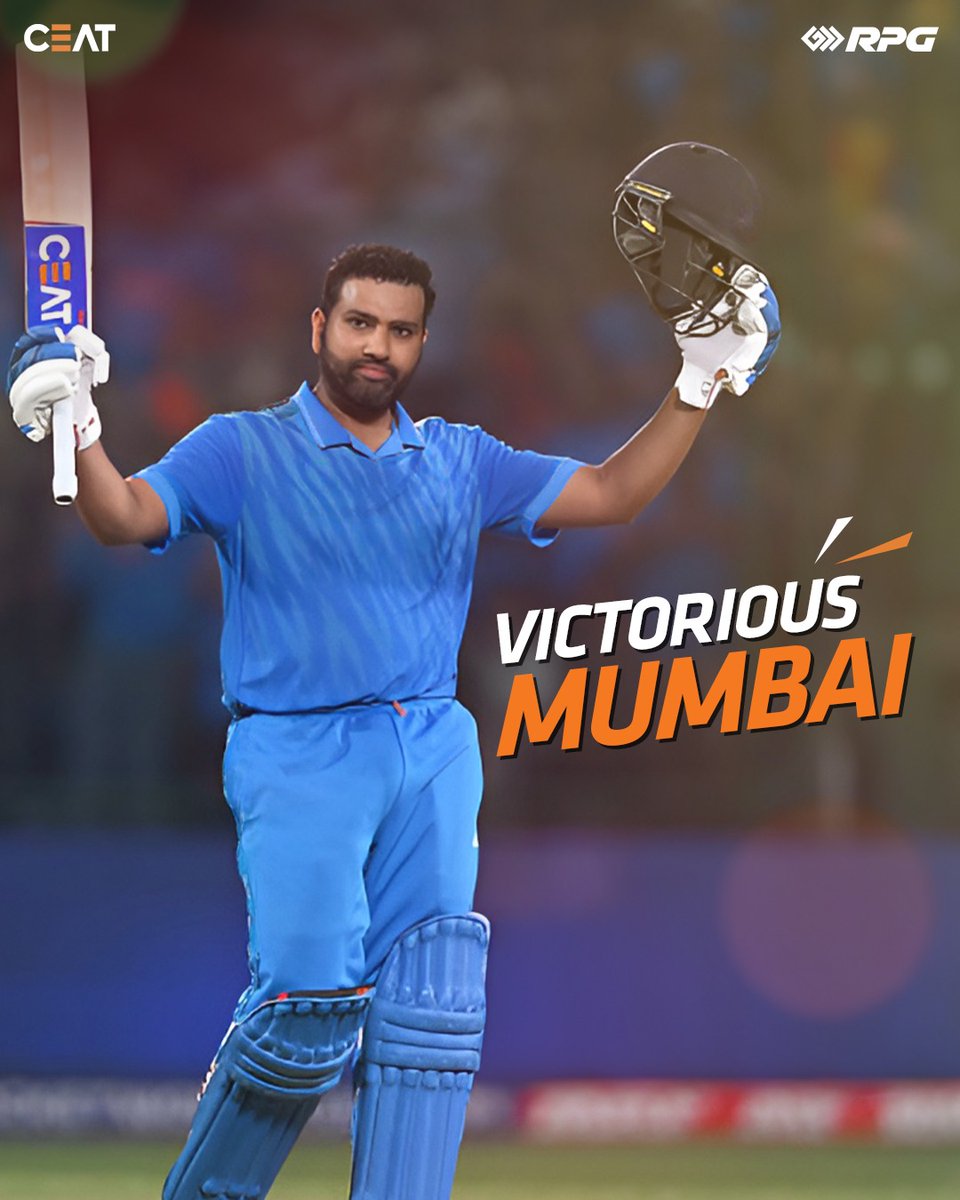 Cheers to Mumbai for clinching the win! Well done! @ImRo45 #CEAT #CEATTyres #Mumbai #Victory #Cricket #ThisIsRPG