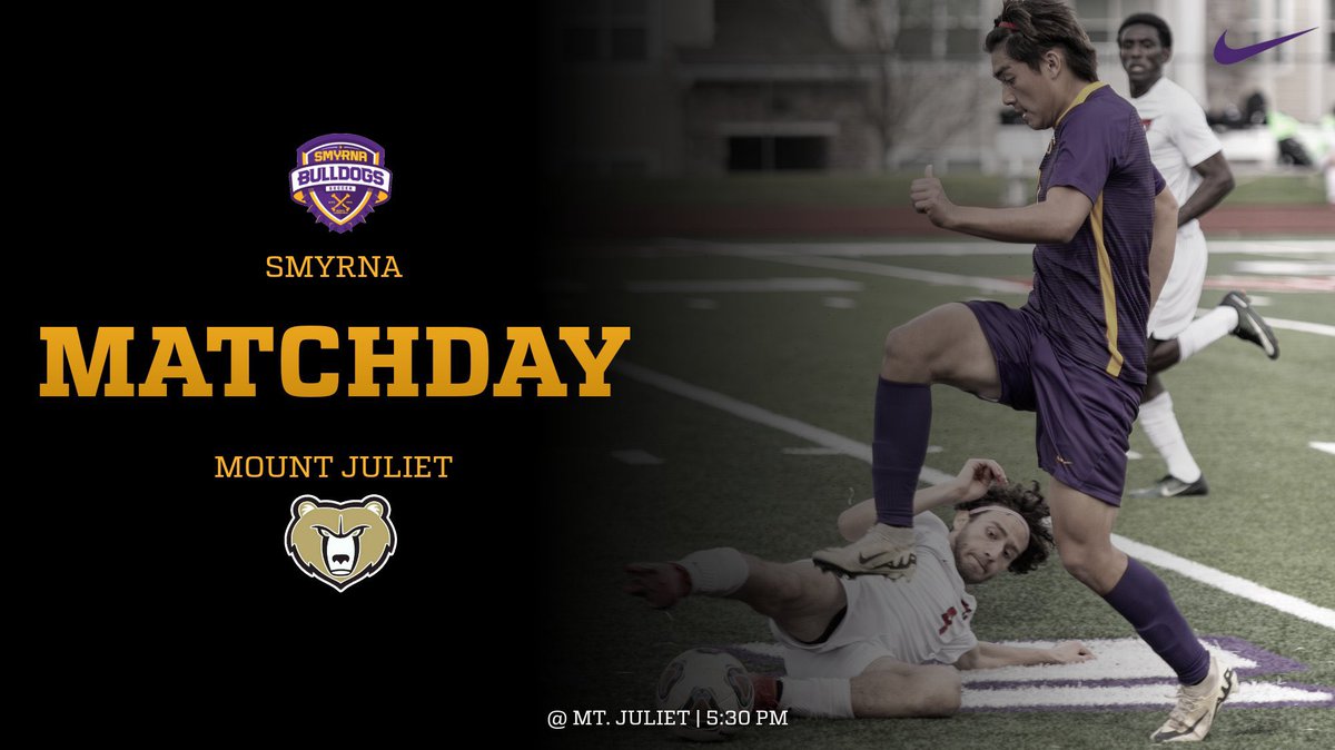 Due to potential weather, the kickoff for tonight’s game @ Mt. Juliet is being pushed up to 5:30 pm. The boys are looking to continue their good form and add to the W column! #onlyoneshs @smyrnaathletics @cecil_joyce