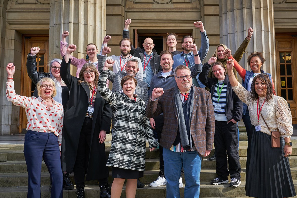 Yesterday, we closed the curtain on #STUC24. 🤝Our thanks to our delegates, unions, exhibitors and the staff of the Caird Hall. 📸This is some of the STUC team that made it happen. We'll see you all again next year.