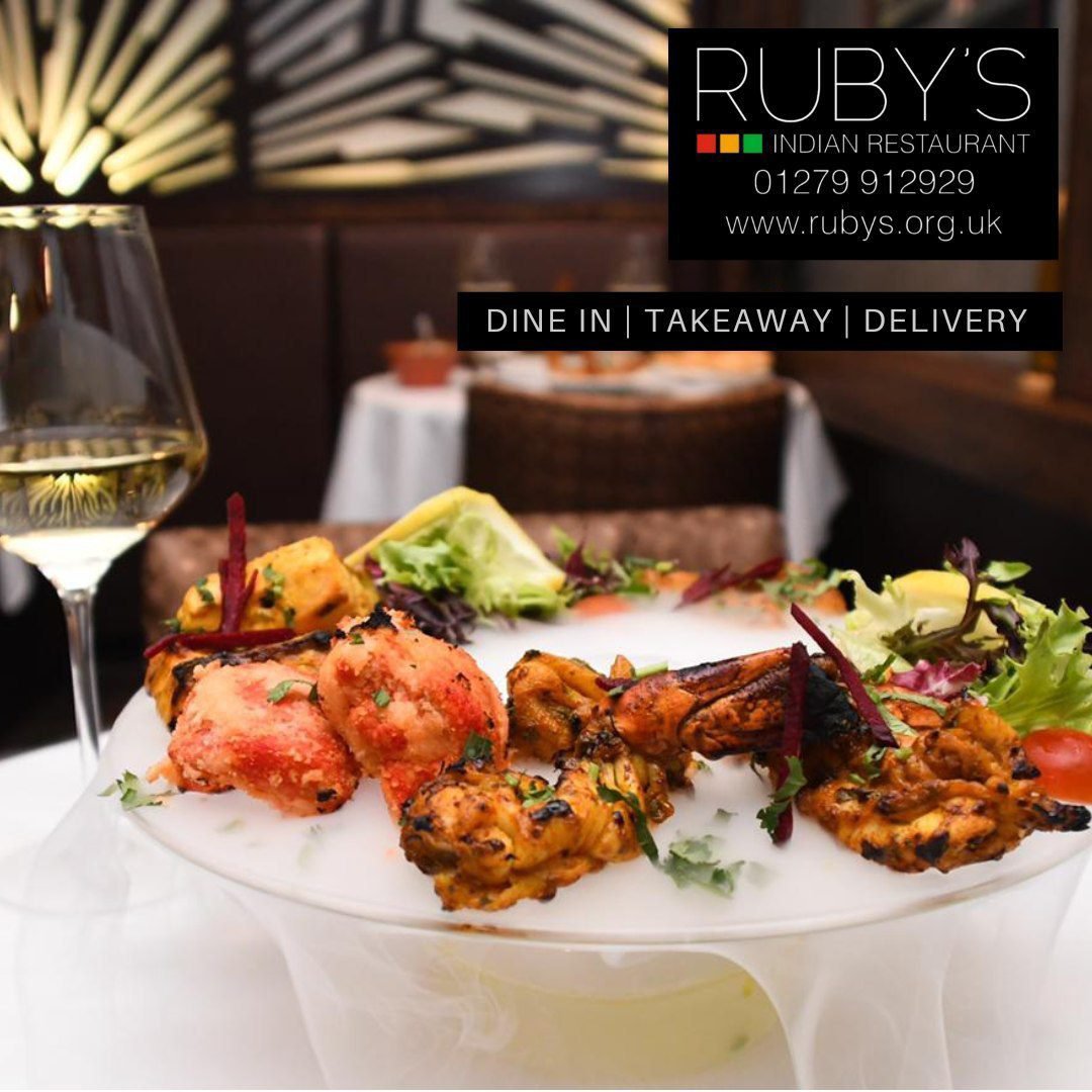 #JinghaMist for 2 to share - 2 Extra Large King Prawns 🦐 fresh line caught Salmon 🎣 cooked in the tandoor, served in a dramatic sea mist! 

💫 Friday & Saturday only💫
For reservations, please visit our website 
rubys.org.uk/book-a-table.h…

#rubysrestaurant #bishopsstortford