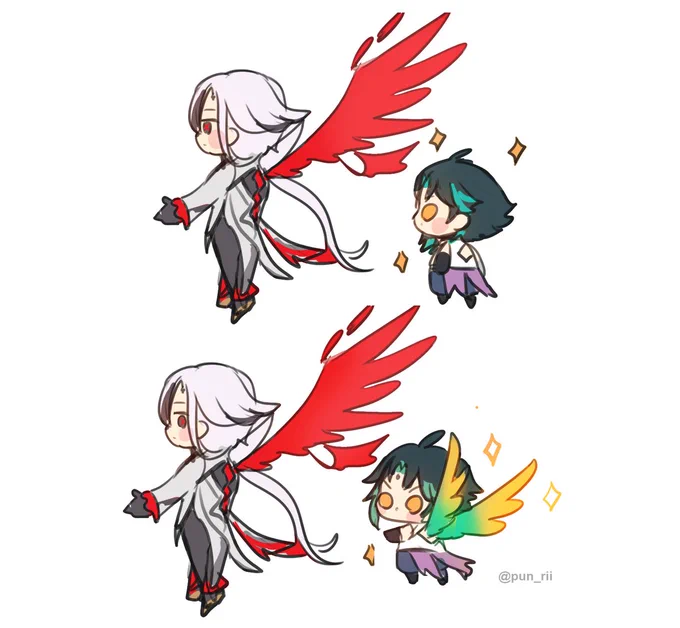 Wings ! #xiao #arlecchino 