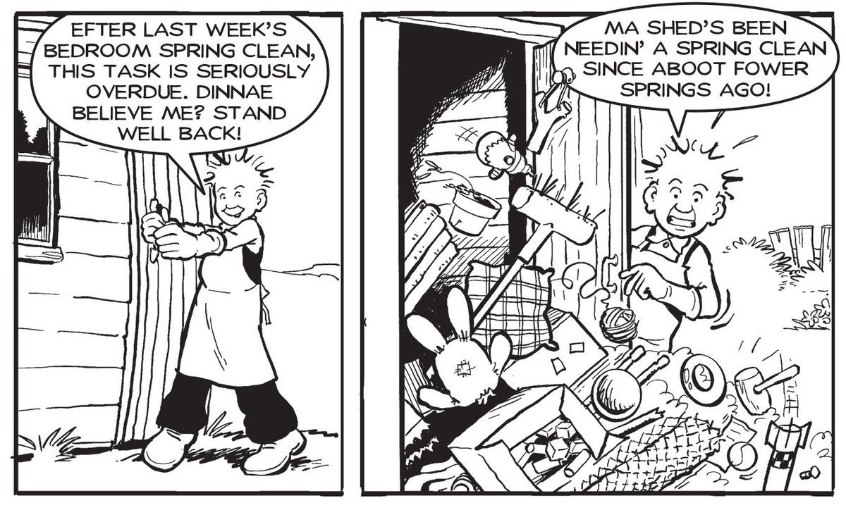 In this week's @Sunday_Post, Oor Wullie is forced tae confess, that it’s high time tae shed some mess!