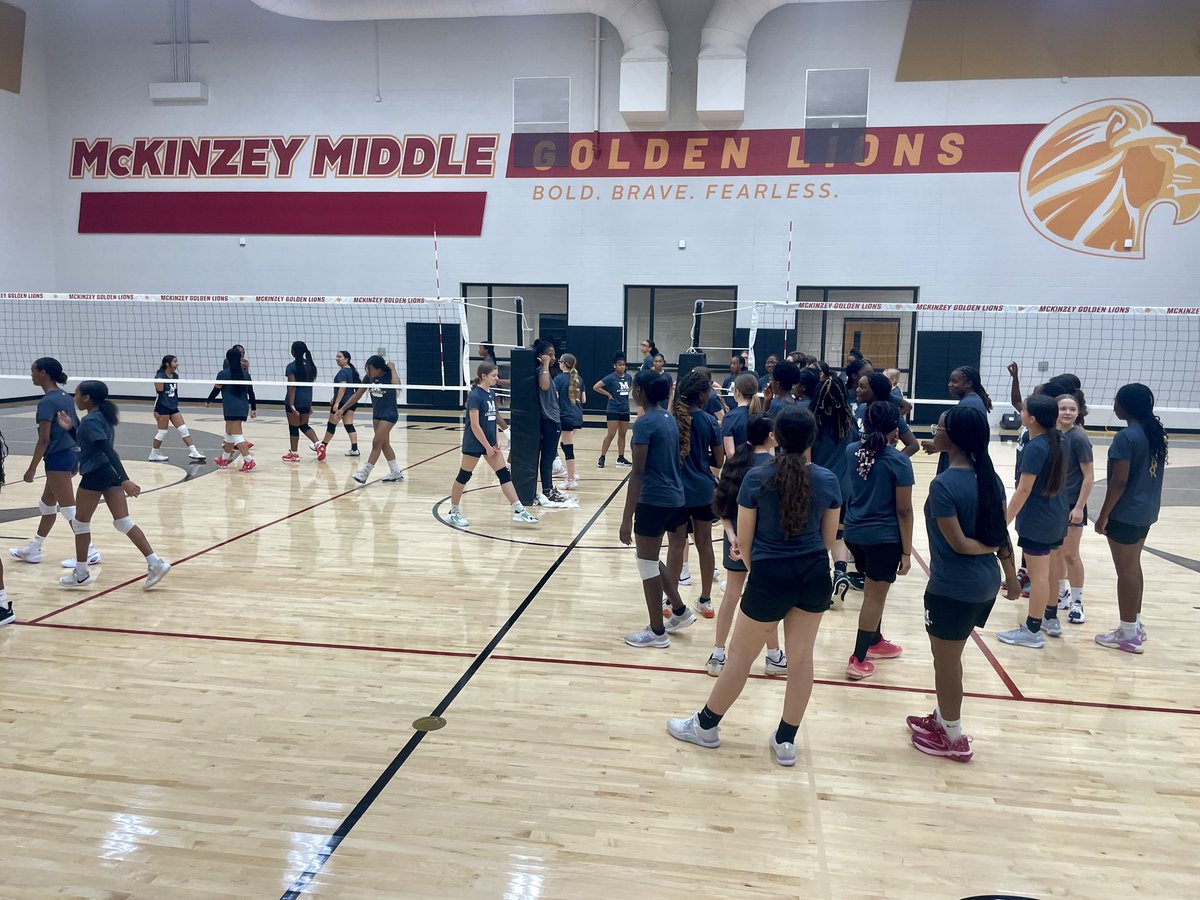 If you get a chance to start or end your day playing volleyball with the McKinzey Lions, we highly recommend it! #untilnexttime #solid10outofa10 #excitedisanunderstatement 💛🐯🏐🖤