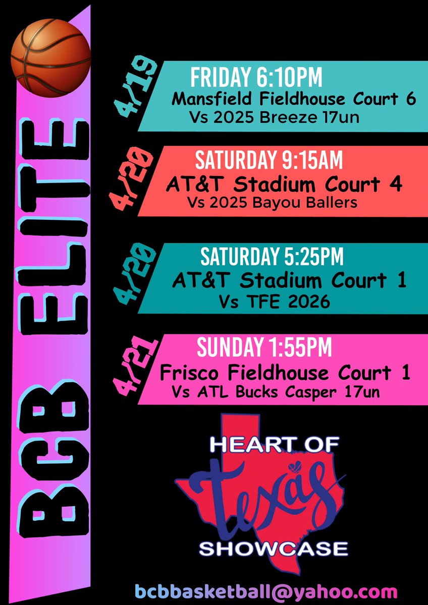 Check out BCBElite 17U at The heart of Texas this weekend. <a href="/PBRhoops/">Premier Basketball</a>