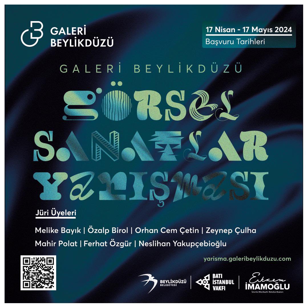 Mesajımızı RT’leyerek yaygınlaştırmamıza yardımcı olur musunuz? 🎨 

Açık Çağrı: Galeri Beylikdüzü Görsel Sanatlar Yarışması başvuruları Başladı! 

Görsel sanatlar alanındaki güncel çalışmalar için alan açmak ve genç sanatçılara destek olmak amacıyla ilkini düzenlediğimiz “Galeri