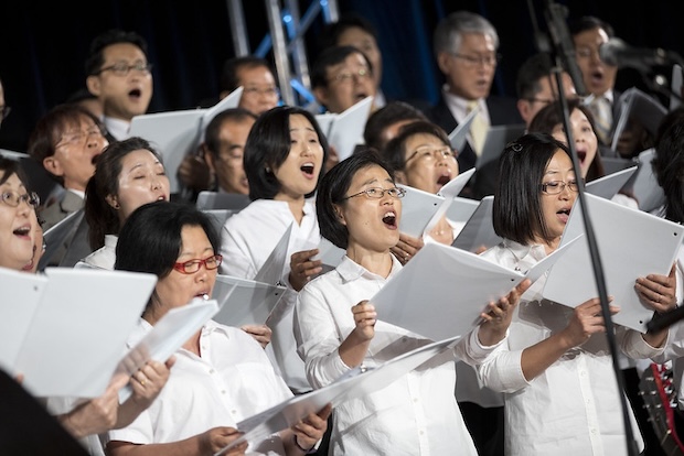 PCAByFaith's tweet photo. Led by Korean Capital Presbytery, the Thursday night #PCAGA worship service will be the Assembly’s first ever service in which first generation Korean worshipers can fully participate without translators. 
https://t.co/inhs02a0uw https://t.co/2xwA0imVml