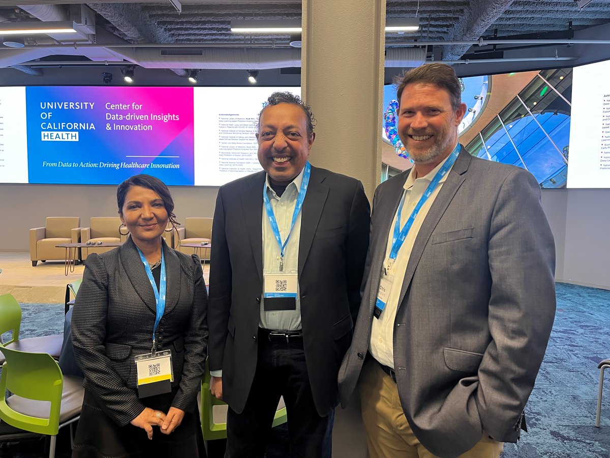 uctechnews's tweet image. TY @UofCAHealth  #CDI2 (Center Data Driven Insights + Innovation) event on #Medicine&apos;s most dynamic frontier - combined use of data, tech &amp;amp; expertise to improve outcomes. @UofCalifornia  hospitals, researchers, patients &amp;amp; partners with @UofCalifornia  fac, students &amp;amp; staff.