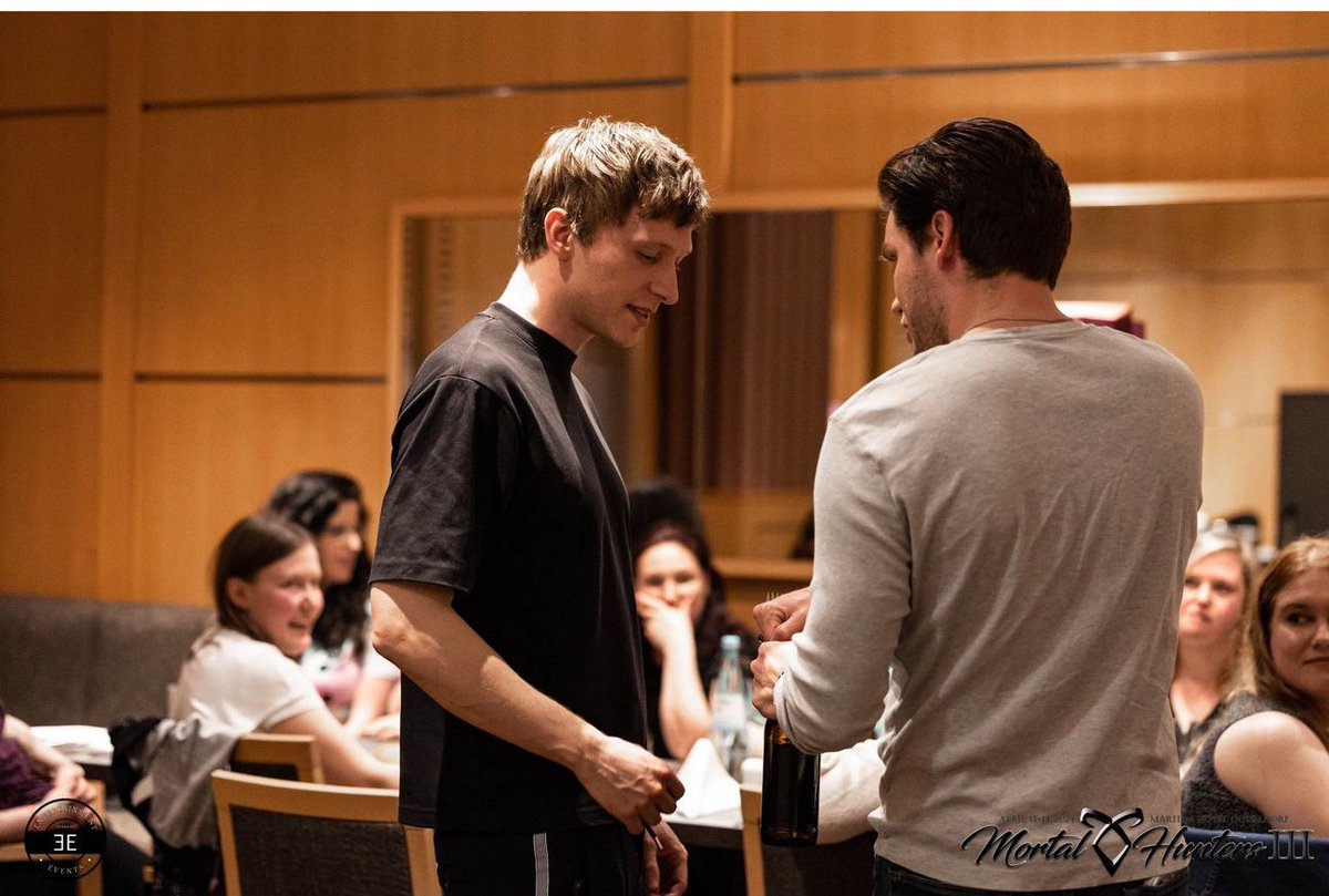 WTudorArchives's tweet photo. Will Tudor with Dominic Sherwood during the #MH3 #MortalHunters3 https://t.co/xxZB7KoLrj