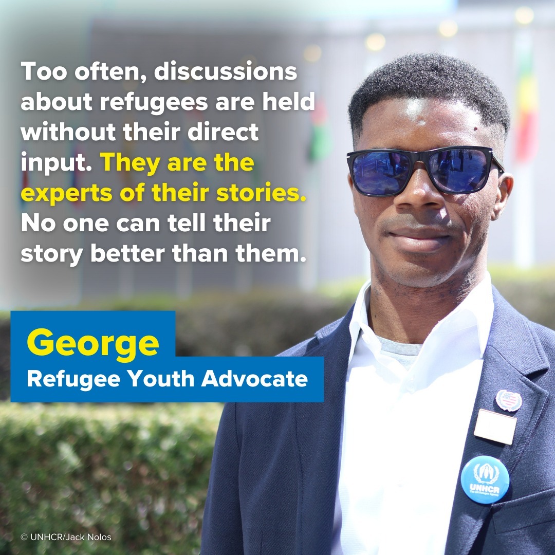 Refugees's tweet photo. Give young people a space where their voices are heard and something happens.

They become empowered.
They stand up for their rights.
The solutions the world seeks are reachable.

#YouthForum #WithRefugees https://t.co/5F2Ocef9uk
