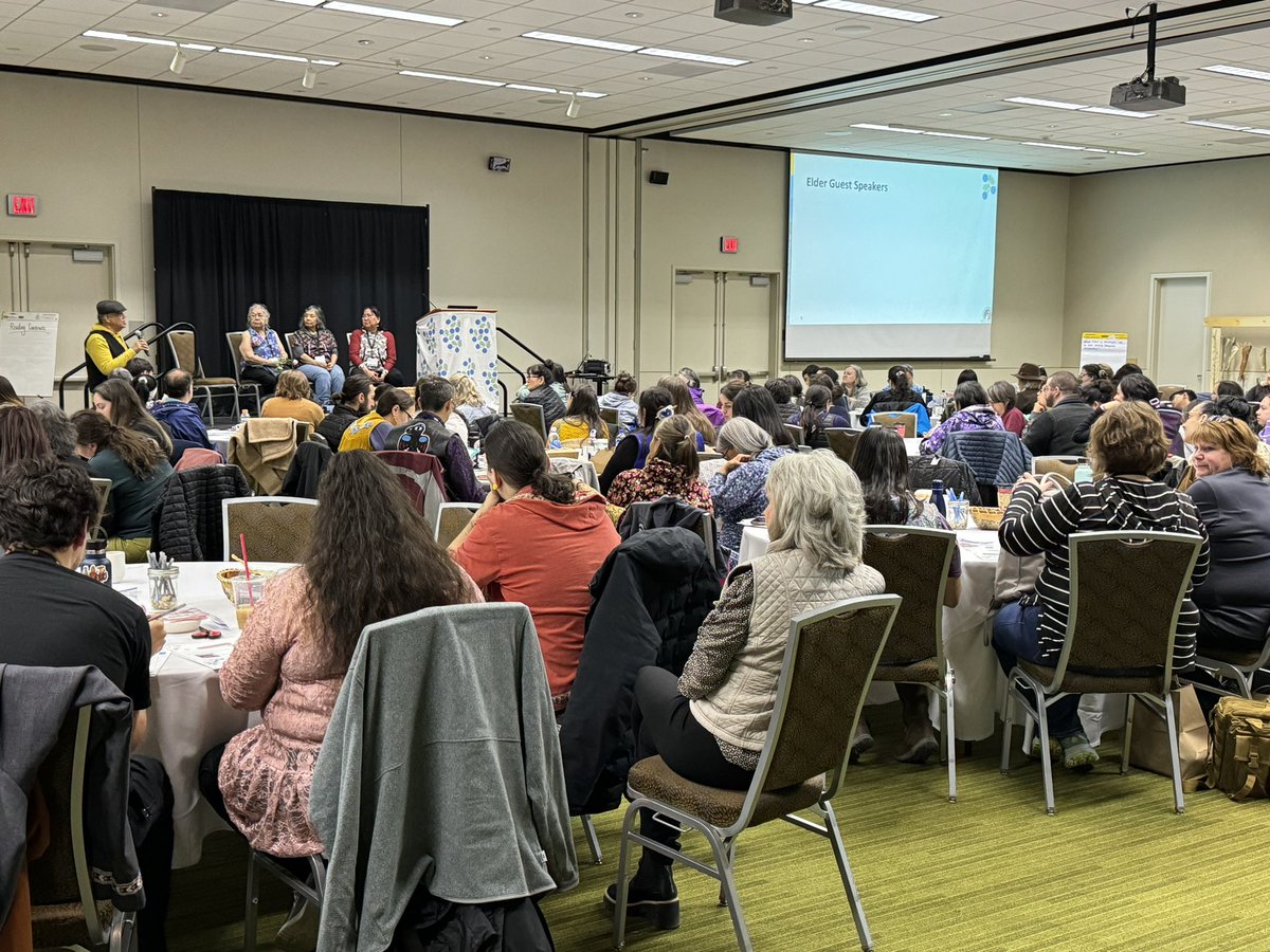 Tch2LrnAK's tweet photo. The 2024 Alaska Native Language Summit has 150 stakeholders from across Alaska gathered for a full day of conversation and learning. Welcome to guests from @ORDeptEd and @waOSPI, as well! 

@AlaskaDEED @R16CC #aklearns #akreads #aksors #akedchat https://t.co/pvYdY7Ka2q