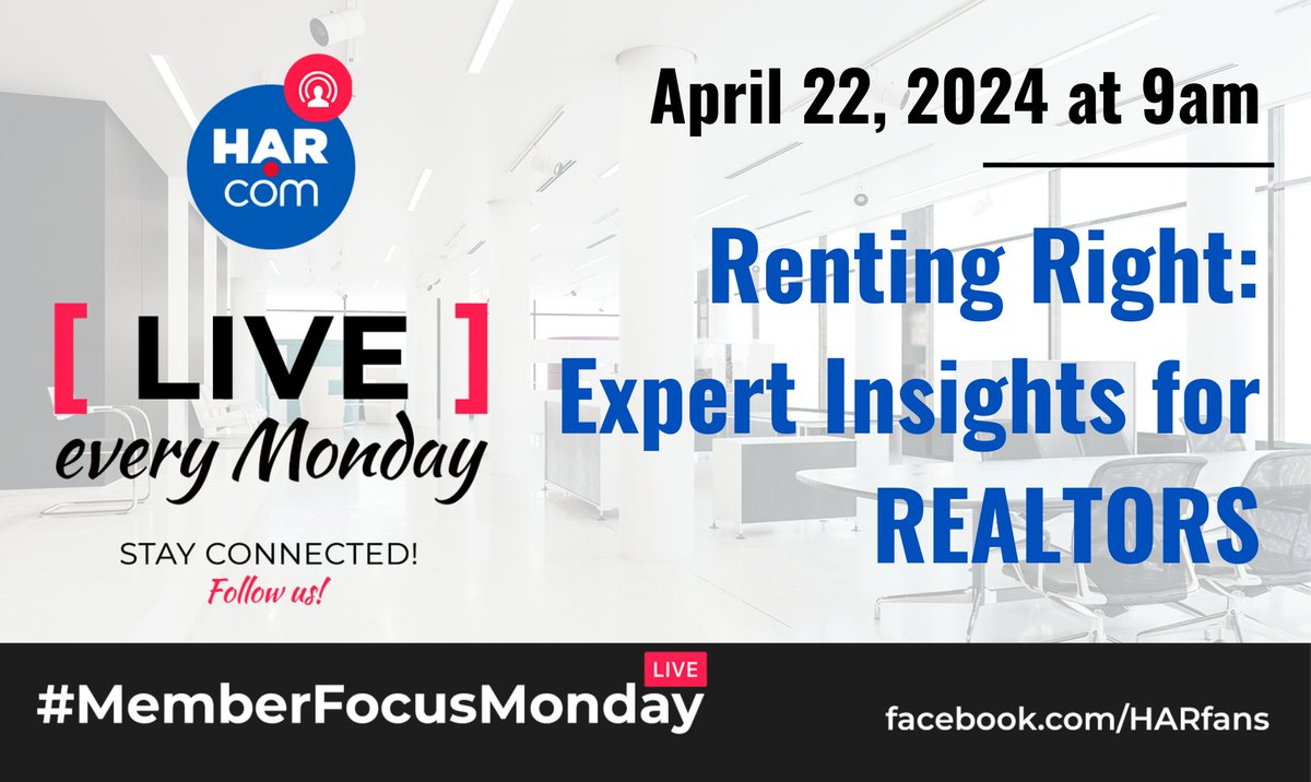 HARMembers's tweet photo. The single-family rental market is booming! This Monday, Broker and Master Property Manager Mike Mengden will discuss proper landlord policies, tenant screening, and much more! Tune in to get your rental questions answered. https://t.co/QHawsmOZ1c #MemberFocusMonday https://t.co/oFCpxi2kk7