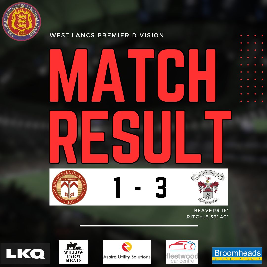 3 goals in the first half were enough for TG & First team to secure the win against a very good, young @MilnCorinth side. With CMB dropping points this result could be huge in the title race👊 Goal scorers: @Jordan43557710⚽️ @DomRitchie90602 ⚽️⚽️ MoM: @adamsumner22 🏆 #TCFC🔴