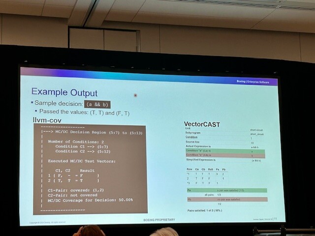 ELISA Project (@projectelisa) on Twitter photo Safety-Critical Software Summit --> Andrew Oppelt shares an example output for code coverage requirements of RTCA DO-178C and how <a href="/Boeing/">The Boeing Company</a> plans to meet them using the #opensource LLVM coverage tools to measure the #Linux kernel. @ProjectELISA #SafetyCritical #embedded Safety-Critical Software Summit --> Andrew Oppelt shares an example output for code coverage requirements of RTCA DO-178C and how <a href="/Boeing/">The Boeing Company</a> plans to meet them using the #opensource LLVM coverage tools to measure the #Linux kernel. @ProjectELISA #SafetyCritical #embedded