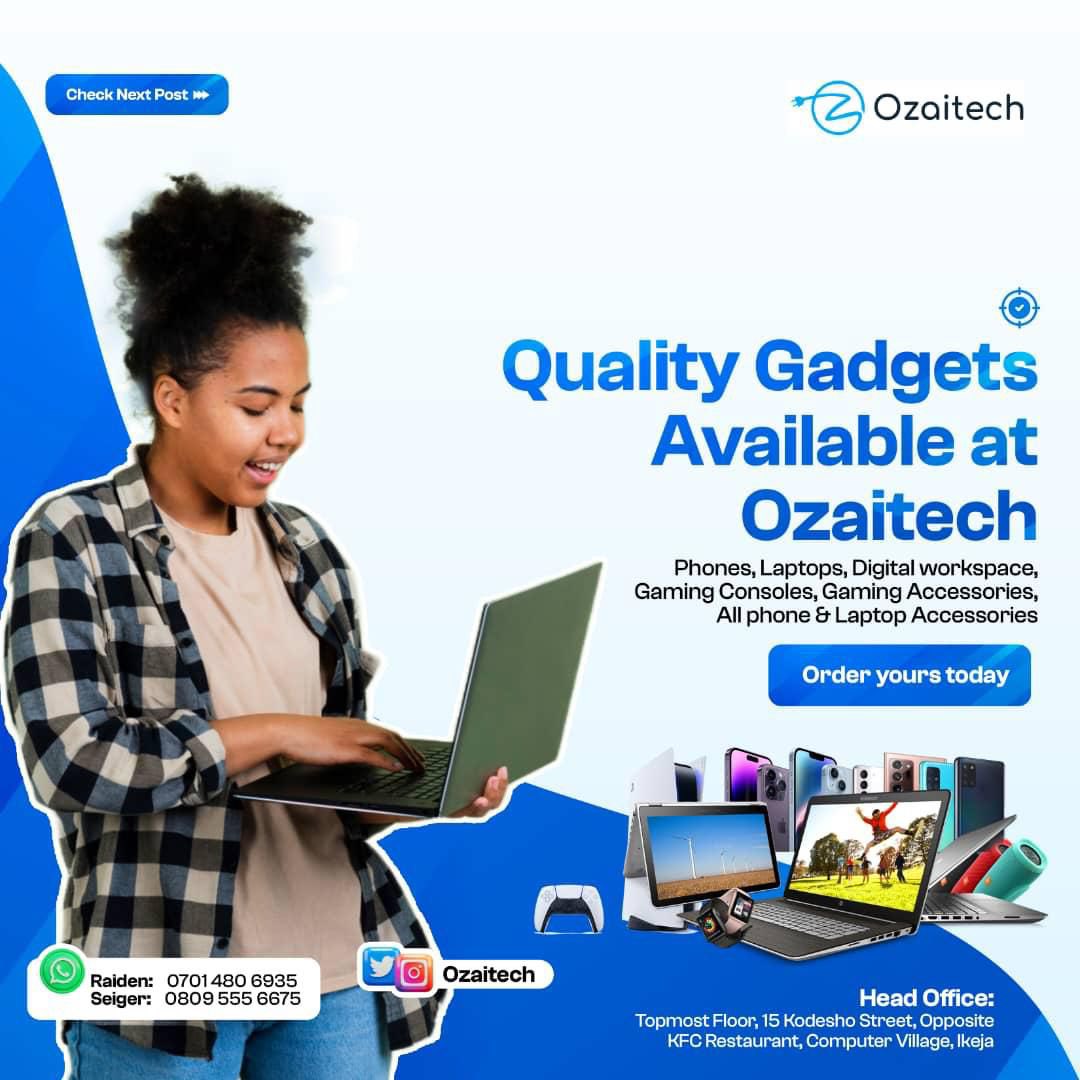 Ozaitech's tweet photo. @adaezennaji_ We can also deliver to you too oo☺️
From sleek smartphones to savvy accessories, we've got the hookup you need to stay ahead. we're your trusted partner when it comes to tech Shop now and level up contact us
Mubarak : https://t.co/wU3IkV8Qul
Sieger : https://t.co/n4ICbLb27f https://t.co/JlY4zKkVh3