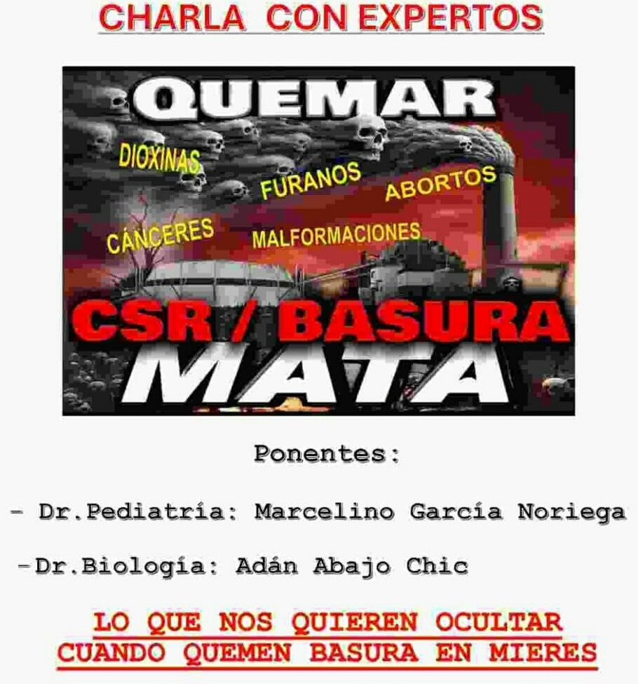 DiegoRuizdelaP's tweet image. Asistimos en #Mieres a la charla organizada por la "Plataforma contra la incineración de CSR/Basura", sobre los efectos nocivos que esta práctica tiene para el medioambiente y nuestra salud.
Desde @PodemosAsturies lo tenemos claro: NO A LA QUEMA DE RESIDUOS EN #ASTURIES