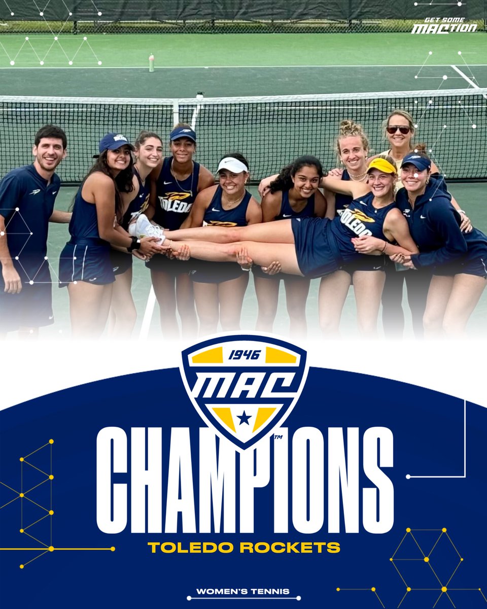 BACK-TO-BACK! 🚀🎾 With today’s win over Buffalo, Toledo has clinched a share of the regular season title and the No. 1 seed in the MAC Women’s Tennis Tournament! @ToledoWTennis | #MACtion