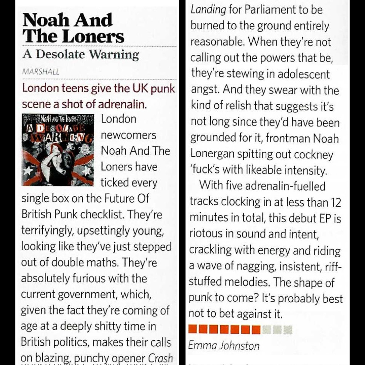 The dudes at Classic Rock Magazine have reviewed our EP. Read all about it below.
Get the EP here: noahandtheloners.bandcamp.com