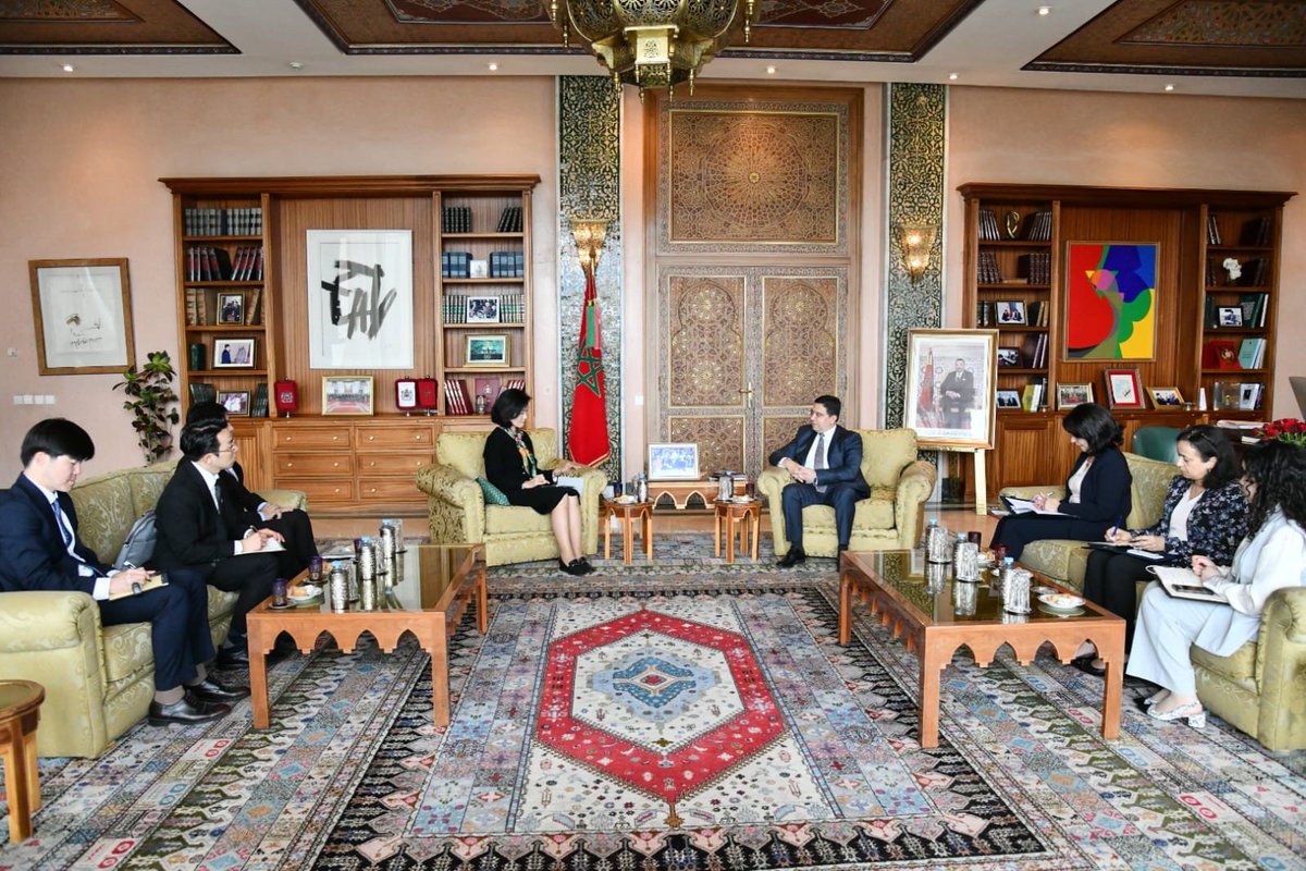 MFA Nasser Bourita received, today in Rabat, the Deputy Minister for Climate Change in the Ministry of Foreign Affairs of the Republic of Korea, Ms. Hyoeun Jenny Kim.