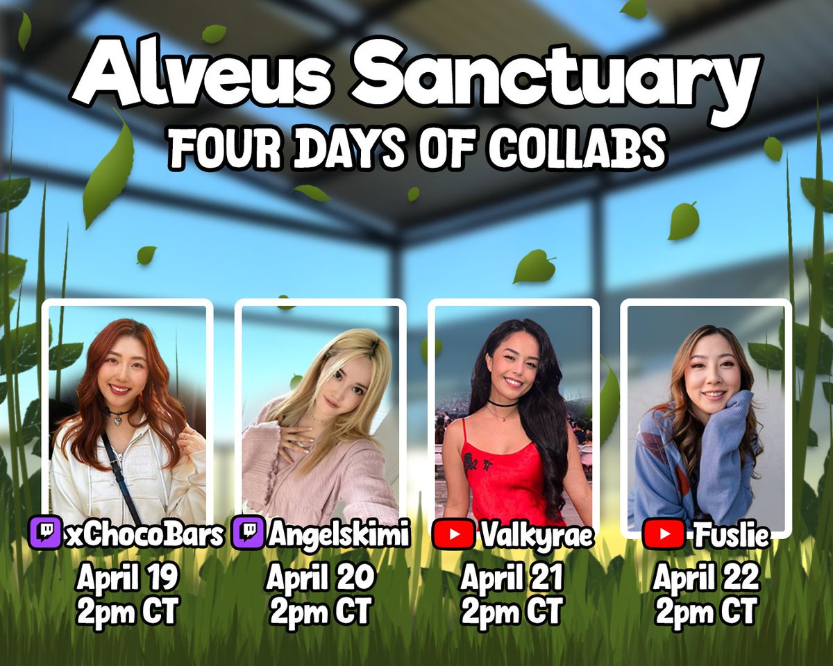 AlveusSanctuary's tweet photo. We're going craaaazy with collabs this month! https://t.co/OKpPYOszt8