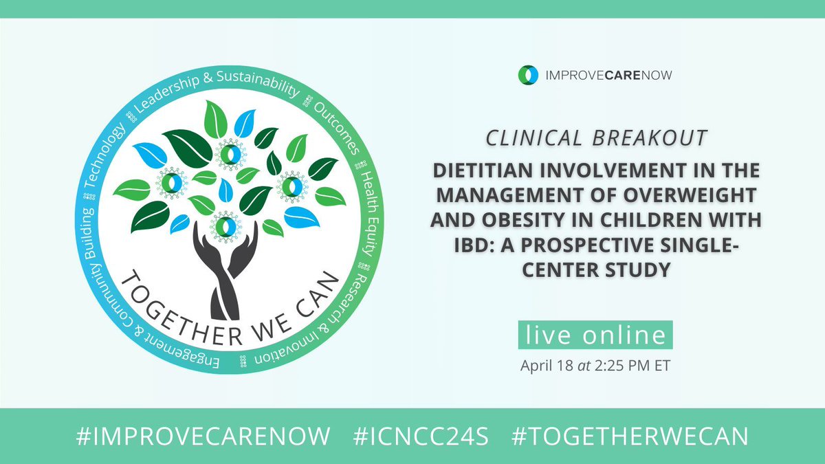 Community Proposed Breakouts continue w/ #QI #Technology #PatientCenteredCare #Clinical #Research sessions #CoProduced by ICN community members💚 💙 Share what you're learning about 📣 #ICNCC24S #TogetherWeCan #ImproveCareNow