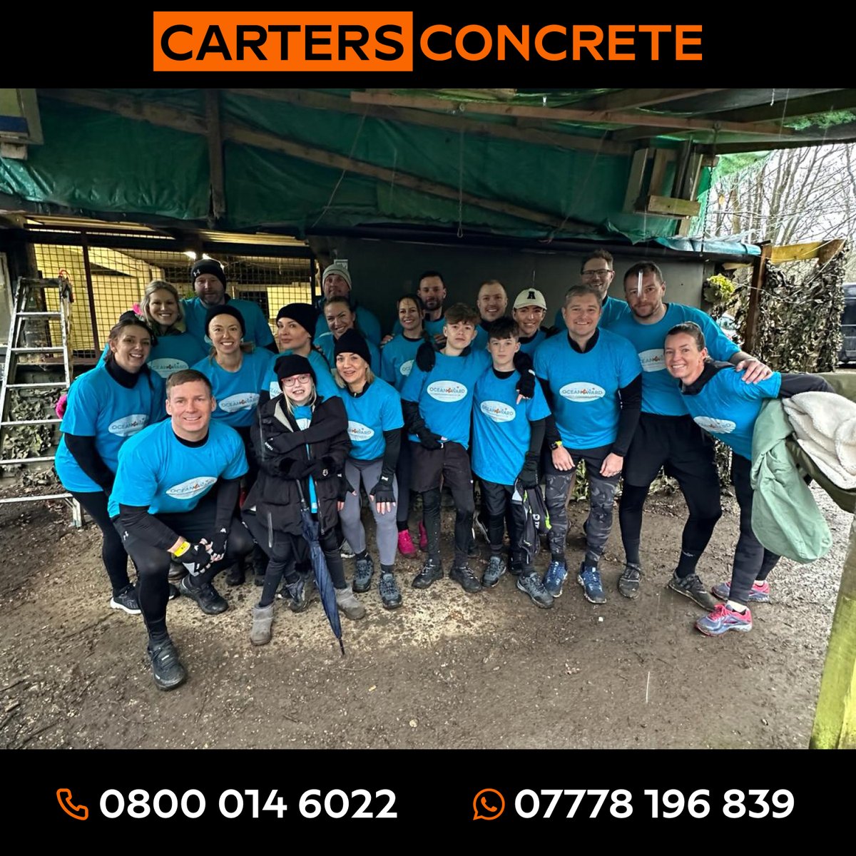 ConcreteCarters's tweet photo. A huge thank you to everybody that helped us smash our fundraising goal of £2,000 for Ocean Ward and a massive round of applause to our friends and family that participated!  We hope to see even more of you there next year! https://t.co/HGga9hSpLt