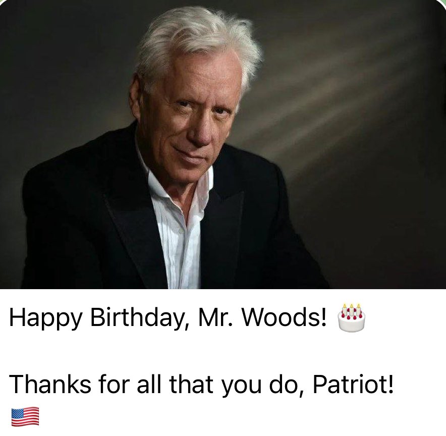 Happy Birthday James Woods.