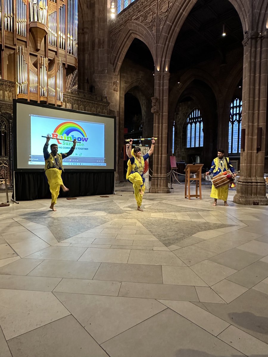 Bhangra in Manchester Cathedral! Celebrating 10 years of Rainbow Surprise!