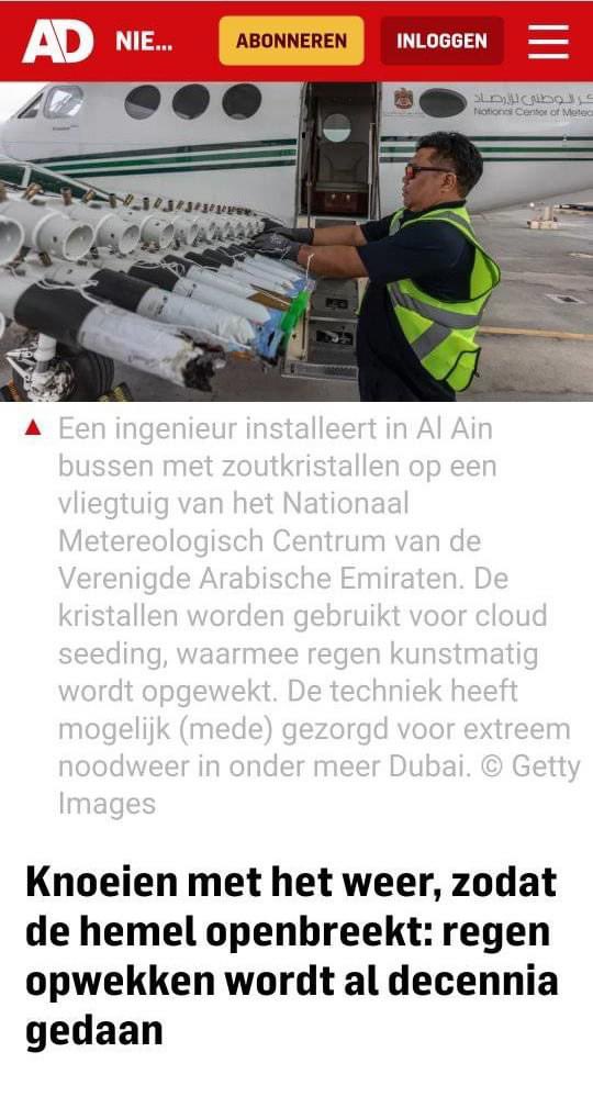 En het was toch allemaal niet waar? 

Het bizarre weer komt door klimaat verandering… jaja…