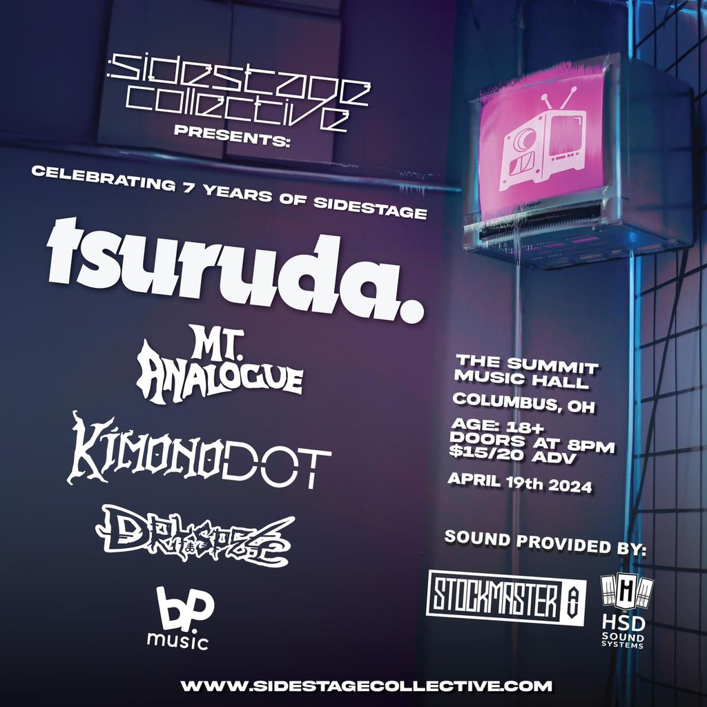 kimonodog's tweet photo. Tomorrow night we’re celebrating 7 years of @Sidestage614!

DM me if you’re interested in $20 tickets with no fees! (While supplies last 😉) https://t.co/Tc7duuMbST