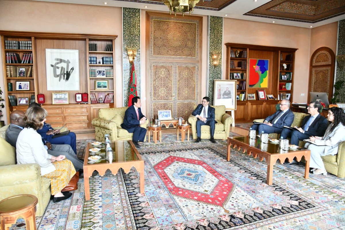 MFA Nasser Bourita received, today in Rabat, the Director-General of the Food and Agriculture Organization of the United Nations (FAO), Mr. Qu Dongyu.