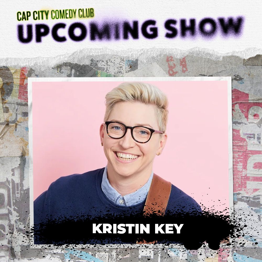 Host of the 'Kristin Knows Blank' Podcast, @thekristinkey is coming to Cap City! 🎟️ April 26 + 27 🎟️ Grab tickets now: capcitycomedy.com/events/89026