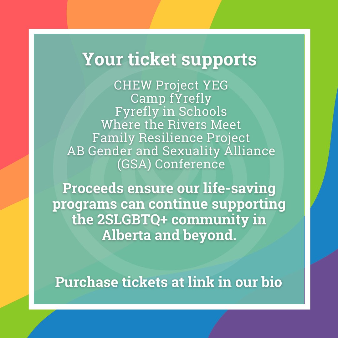 Fyrefly is celebrating our 20 year anniversary with our Mayor's Pride Brunch to raise funds for our our critically important life-saving programs and services that uplift the 2SLGBTQ+ community in Edmonton and beyond! Purchase tickets now: bit.ly/fyrefly20