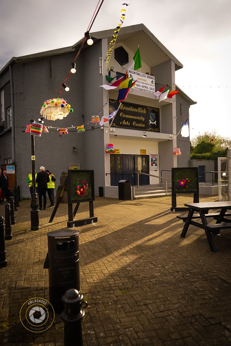 The community hall in Mountmellick is looking well. Ready for the first night of the All Ireland Confined Drama Finals.